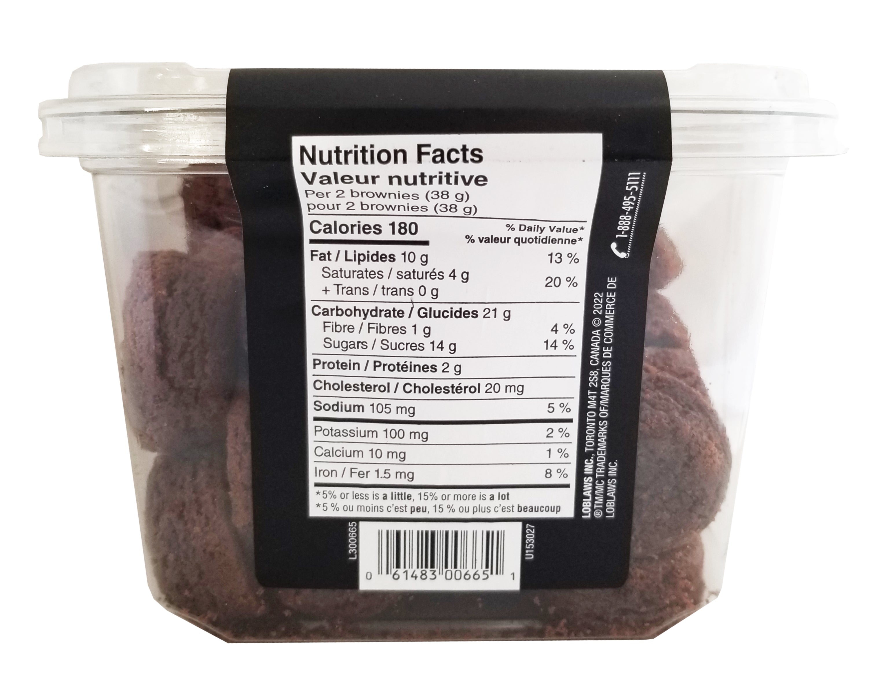 Farmer's Market Two-Bite Brownies, 608g/1.3 lbs